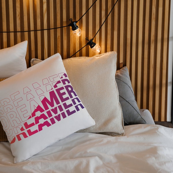 Motivational Decor Pillow: Grab Yours Today! Dreamer!