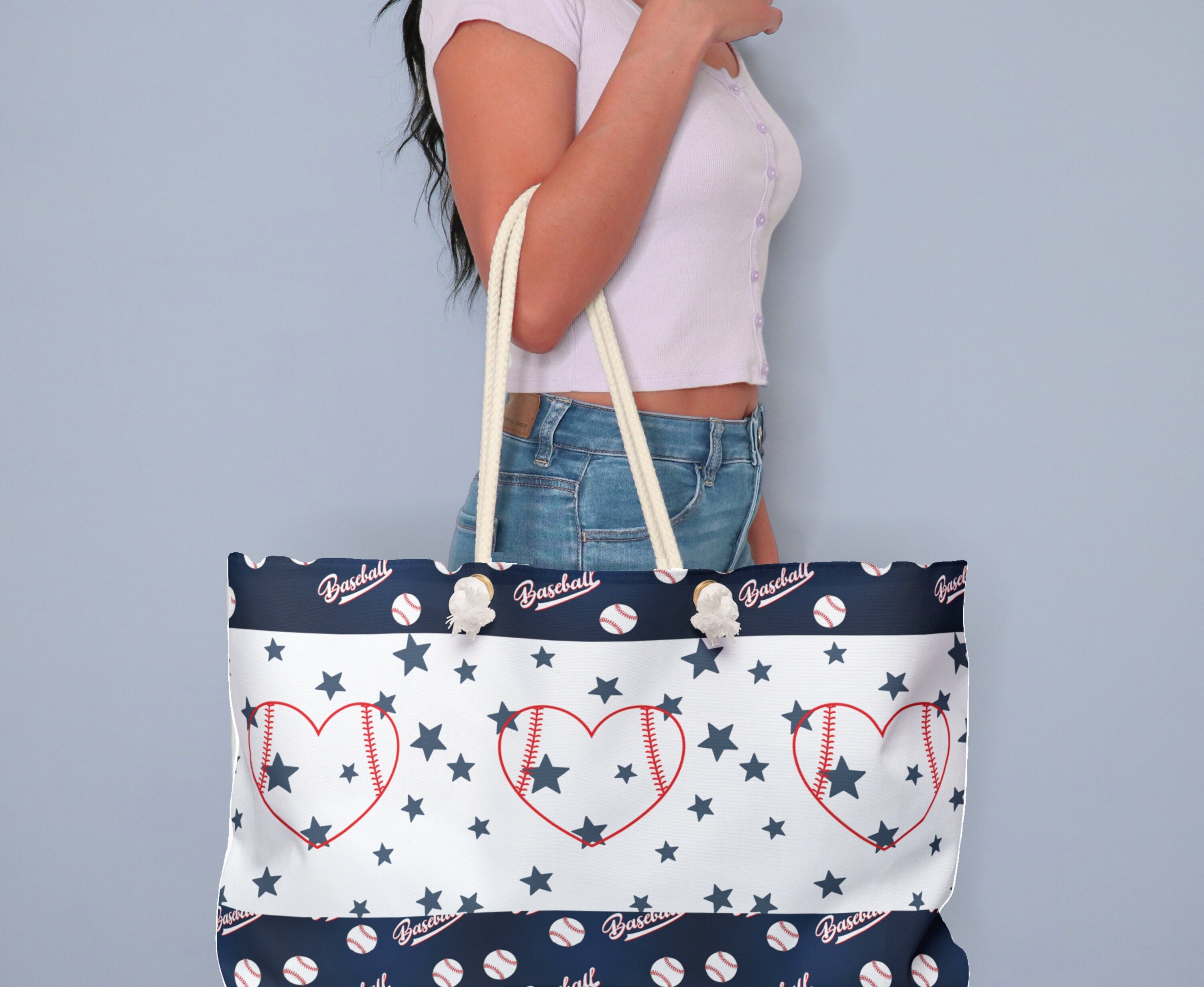 Baseball Tote Bag Etsy