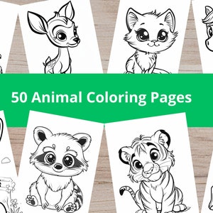 50 Easy Coloring Pages for Kids, Preschoolers Toddlers and Toddlers