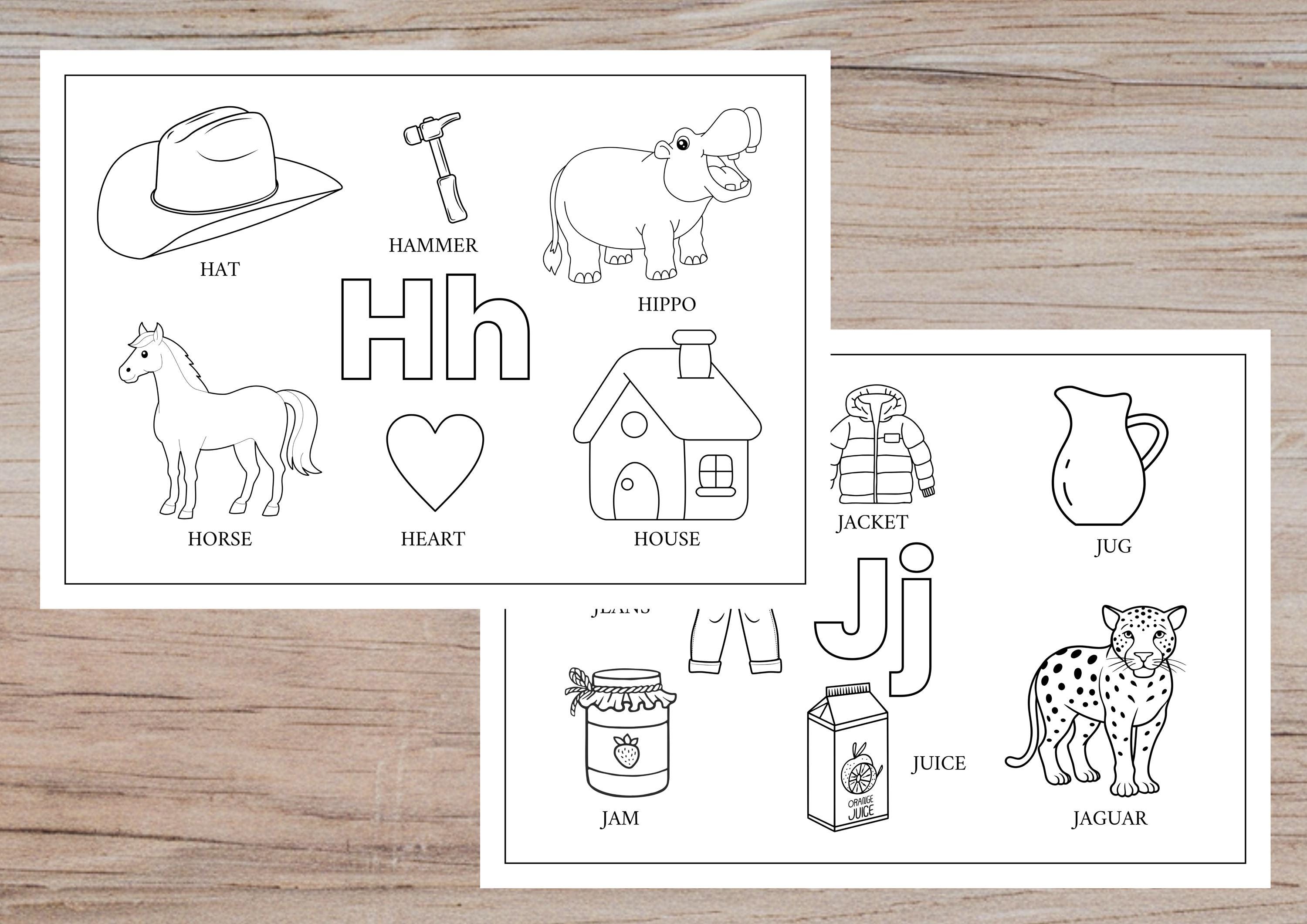 Alphabet Coloring Pages - Preschool Activity Printable | ABC Coloring ...