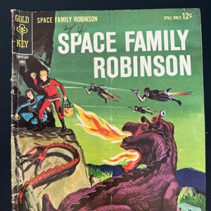 Space Family Robinson Issue 7, April 1964, Gold Key, Rare Vintage Comics, Comics lover, Science fiction