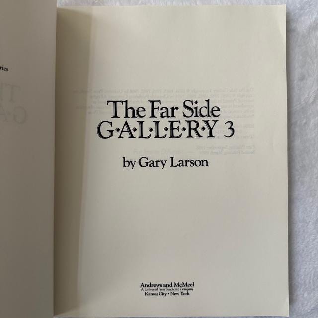 The Far Side Gallery 3 by Gary Larson Second Printing 1989, Funny