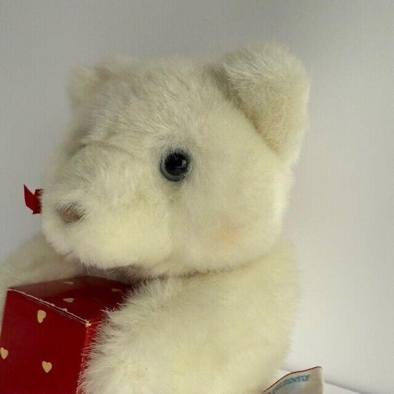 1989 Hallmark Plush Bear With Valentine Box, Heartline Design - Etsy