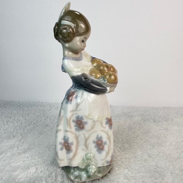 Lladró Valencian Girl With Oranges Porcelain Figurine - Etsy