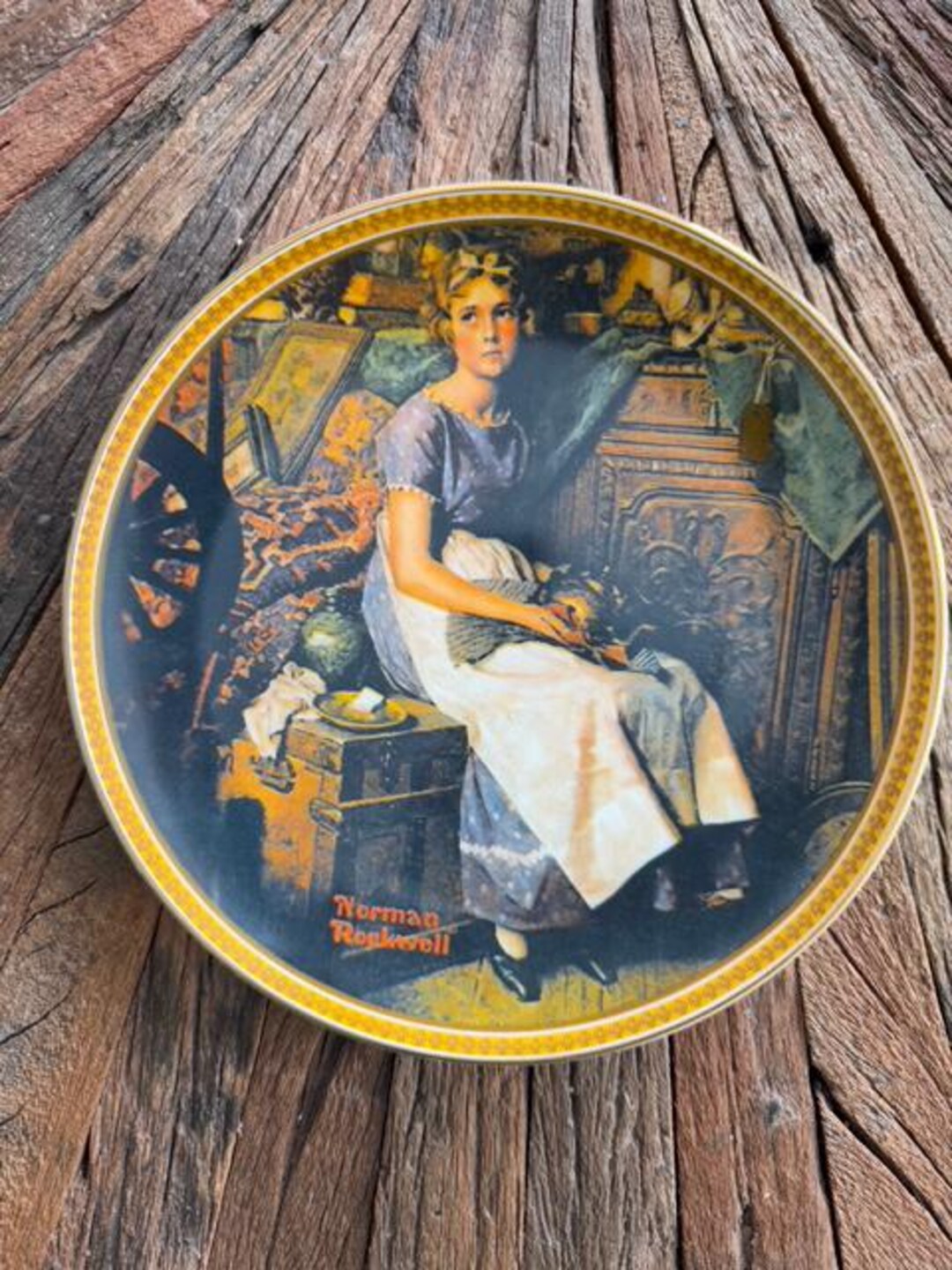 Vintage Dreaming in the Attic, Official Norman Rockwell Decorative