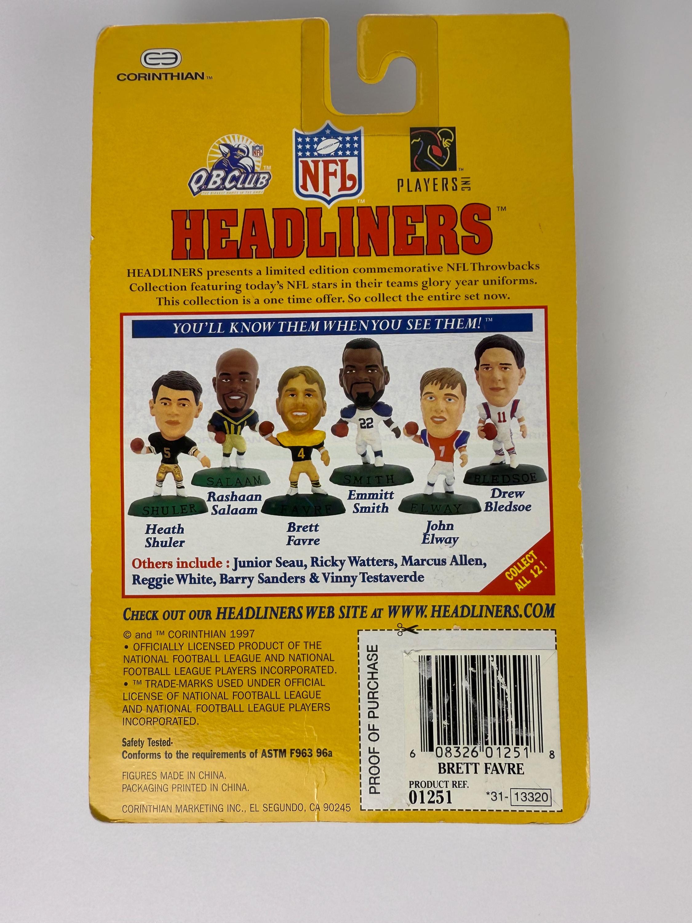 Brett Favre NFL Headliners Figure, 1997 Green Bay Packers, Limited