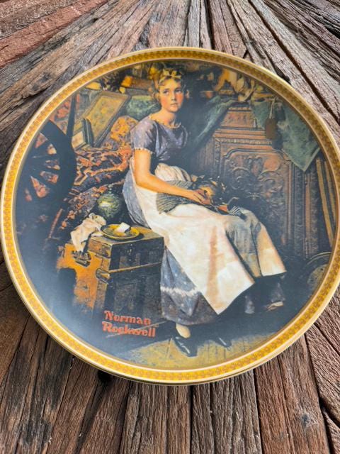 Vintage Dreaming in the Attic, Official Norman Rockwell Decorative