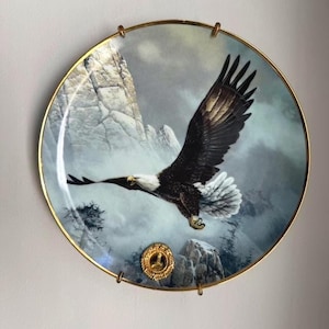 Vintage Franklin Mint Eagle Plate, Ted Blaylock Art, Decorative
