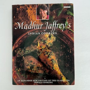 Vintage Madhur Jaffrey Indian Cooking Hardcover Book Authentic Indian Recipes Classic Cookbook  Indian Cuisine Spice & Curry Recipes