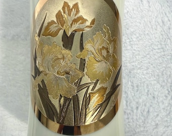 D-4 24K GP 金メッキ 一輪挿し 花瓶 MMS CO ヴィンテージ D-4 24K GP