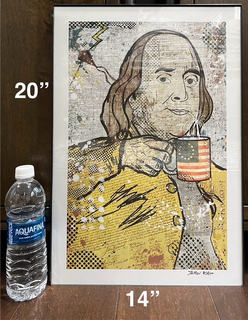 Sold Out Limited Edition Signed Ben Franklin Poster Jesse Jackson