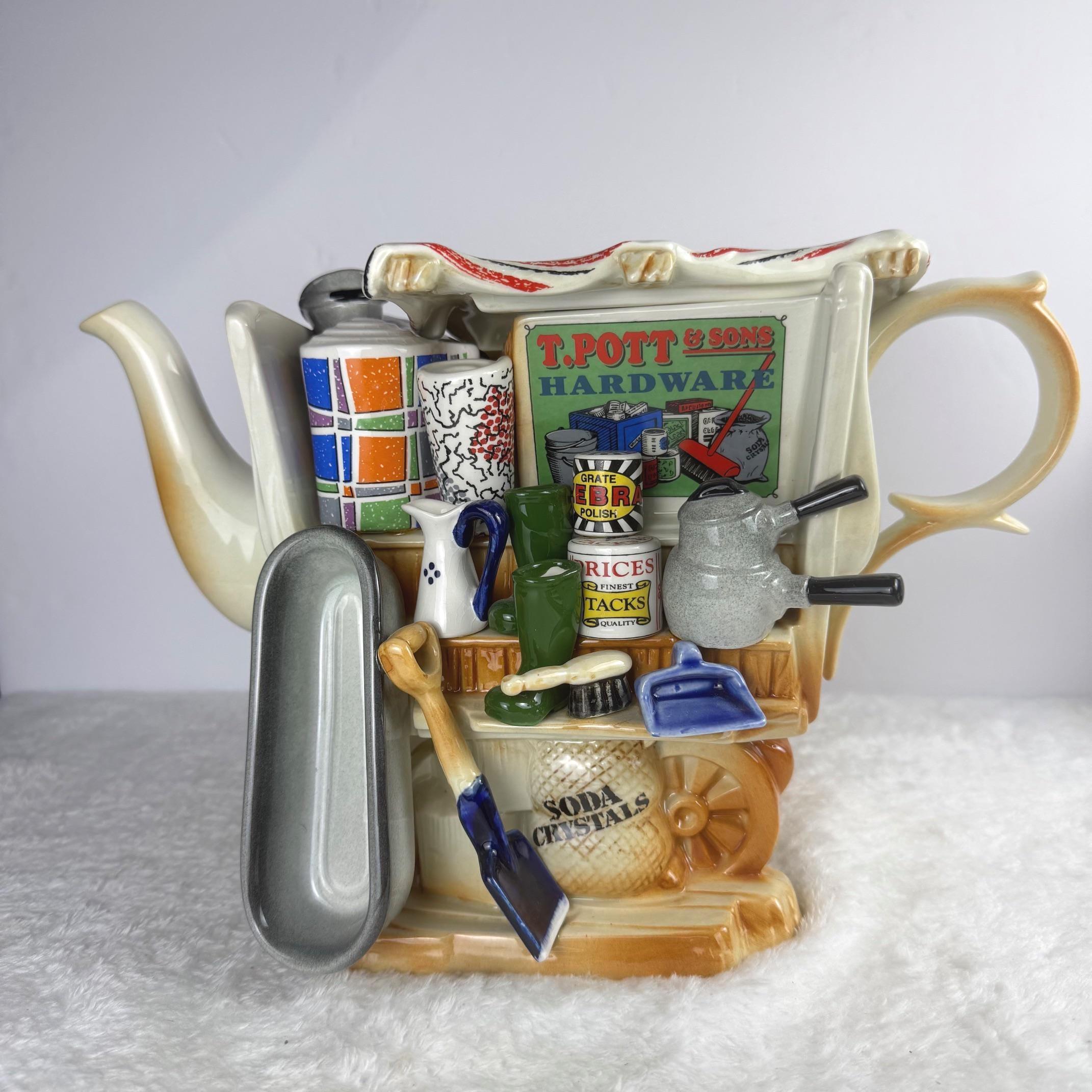 Paul Cardew T. Pott & Sons Hardware Market Stall Tea Pot Retired