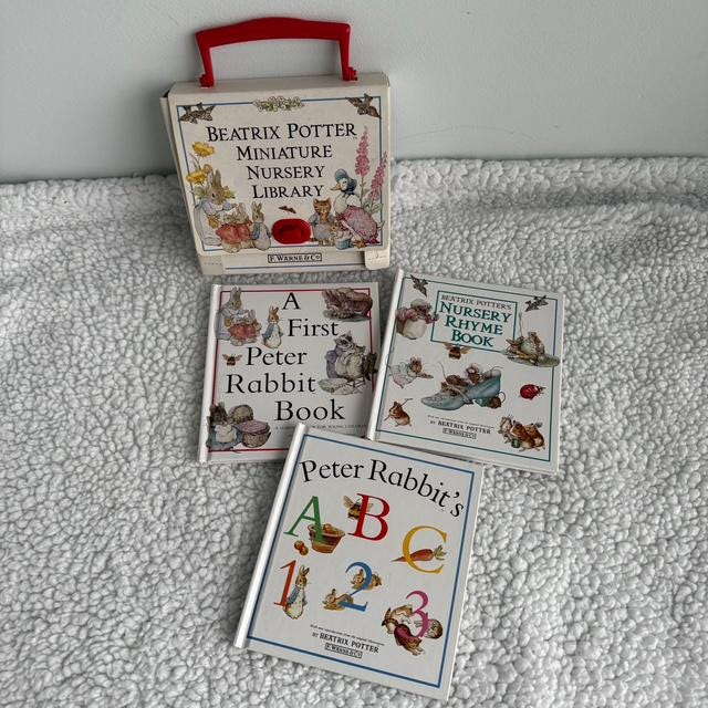 Beatrix Potter Miniature Nursery Library | 3-book Set | A First