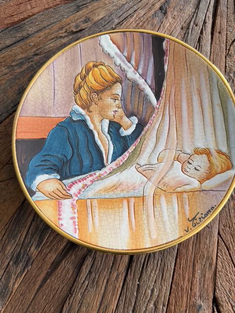 Vintage Mother's Day Plate, Veneto Flair, Tiziano Art, 1977 - Etsy