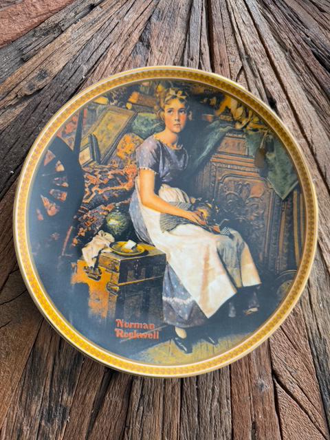 【訳あり】【記念日などに】ハンドメイド　レジンウッドフレーム【No.A1011】 Vintage Dreaming in the Attic, Official Norman Rockwell Decorative