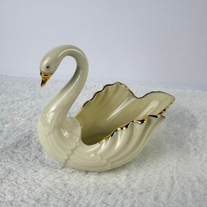 Vintage Lenox Small Swan Hand-decorated With 24K Gold Porcelain