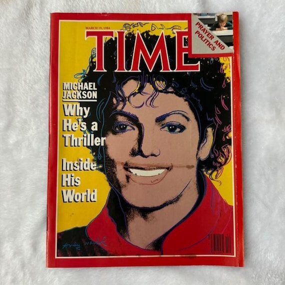 Vintage TIME Magazine: Michael Jackson Thriller Era, Warhol Cover