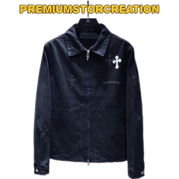 Premium Black Cross Long Sleeve & Punk Jeans (Unisex)