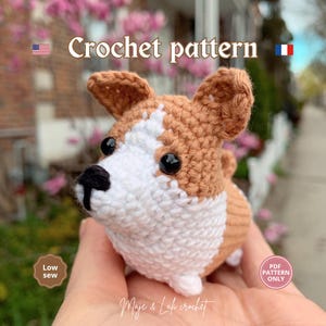 Corgi Crochet Pattern PDF | Amigurumi Dog | Corgi Crochet Pattern | Mini Plush Pattern | Caramel