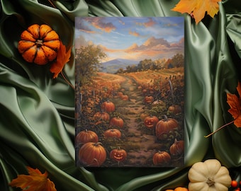 Fall Pumpkin Patch Journal: Whimsical Autumn Poem Notebook
