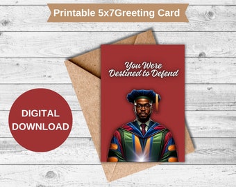 Celebrate Black Men PhD Triumphs: Digital Greeting Card