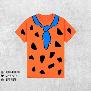 Camiseta icônica de Fred Flinstone - Fantasia de cosplay de filme de animação