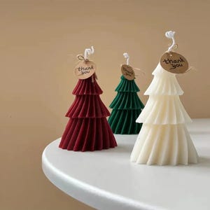 Christmas Tree Candles, Christmas Candles, Snow Trees, Hunter Green Candles, Fraser Fir Scented Candle, Scented Candles for Christmas Gift