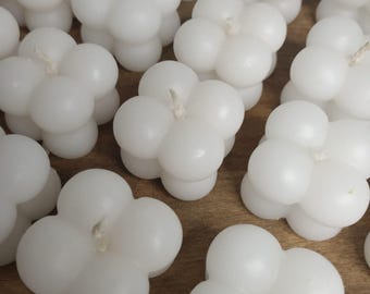 Bubble Candle Favors: Wedding, Baby Shower, Bridal Shower - Pack of 6