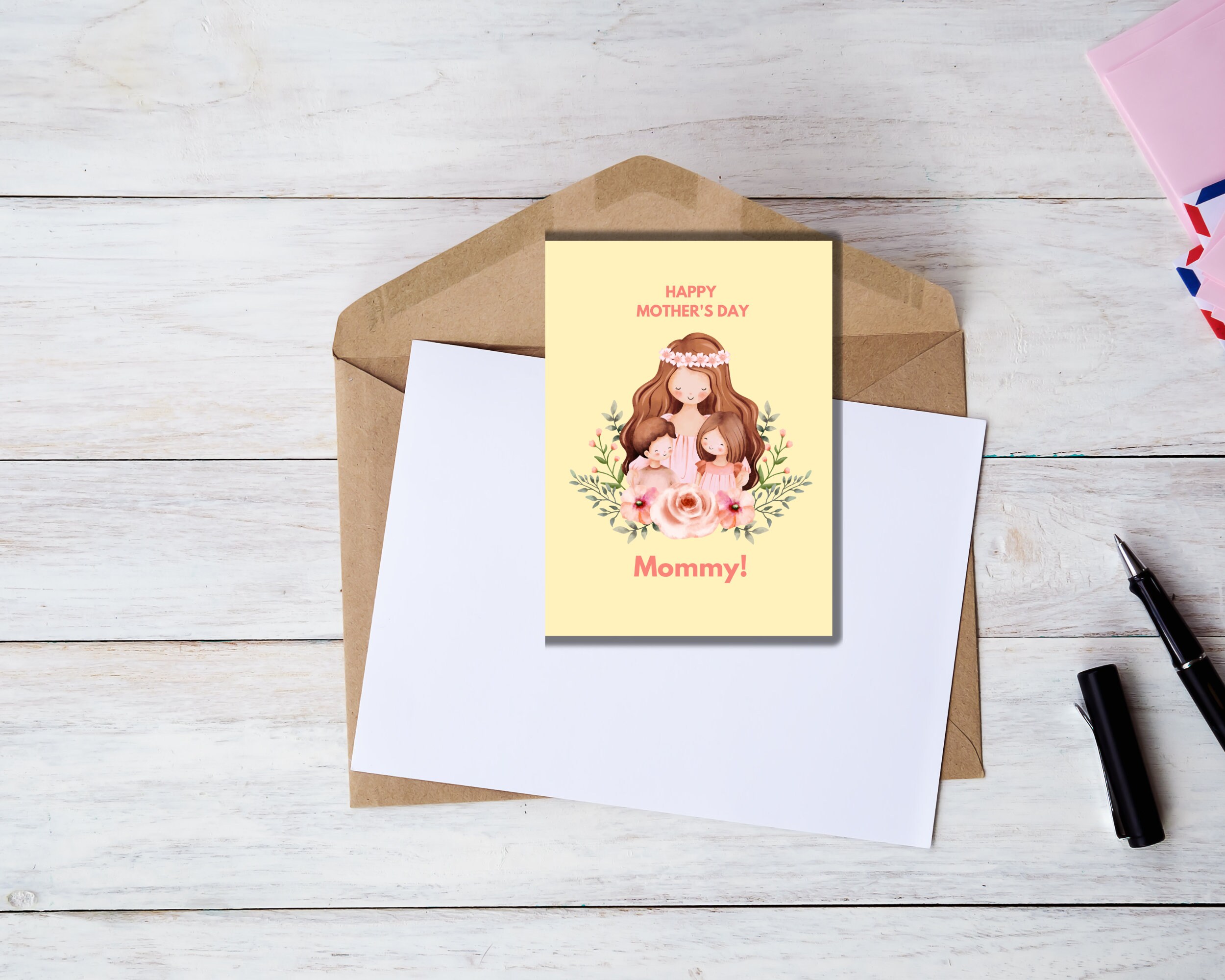 Printable Mother's Day Card, Digital Download, DIY Mothers Day Card,1st ...