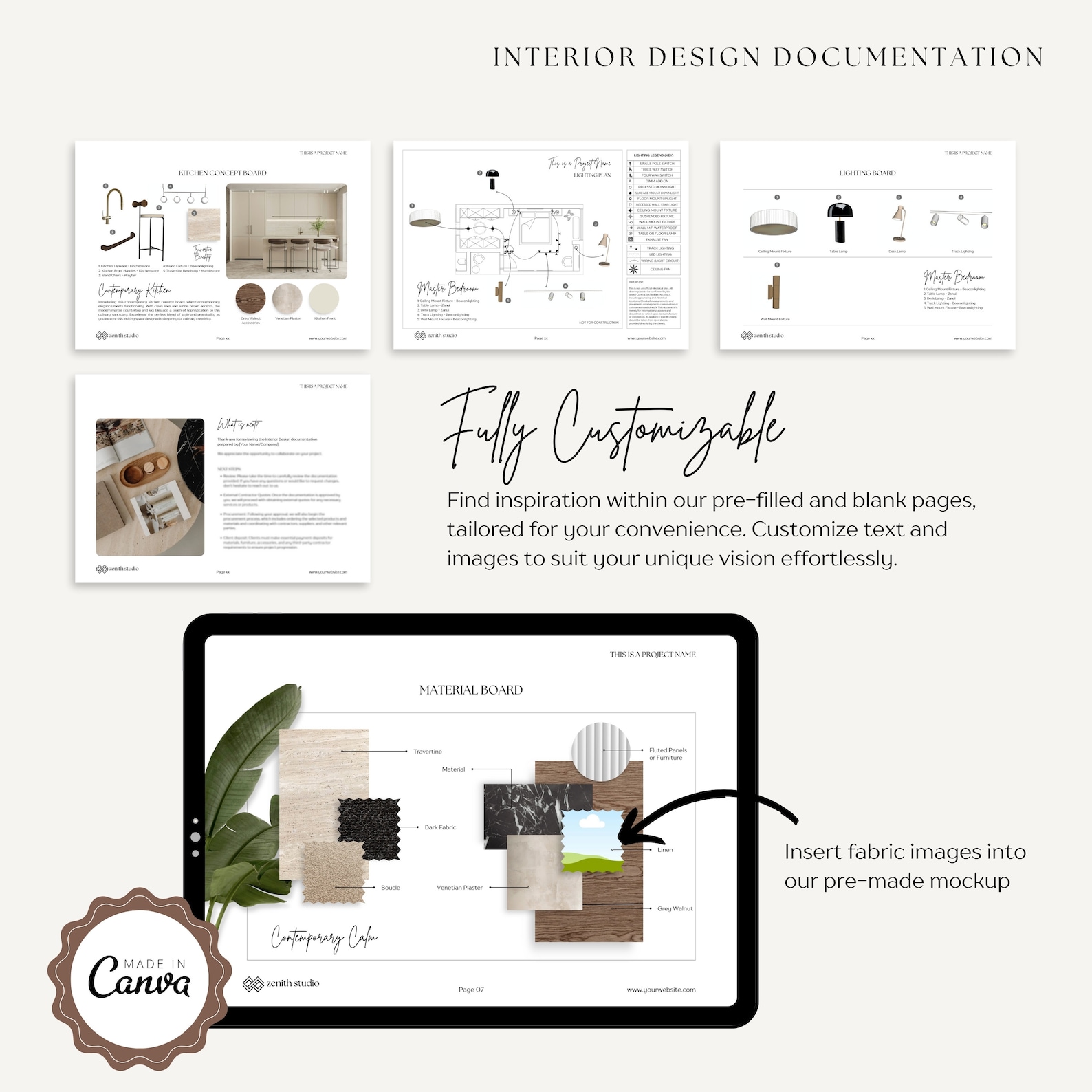 INTERIOR DESIGN PRESENTATION I Design Documentation | Interior Design ...