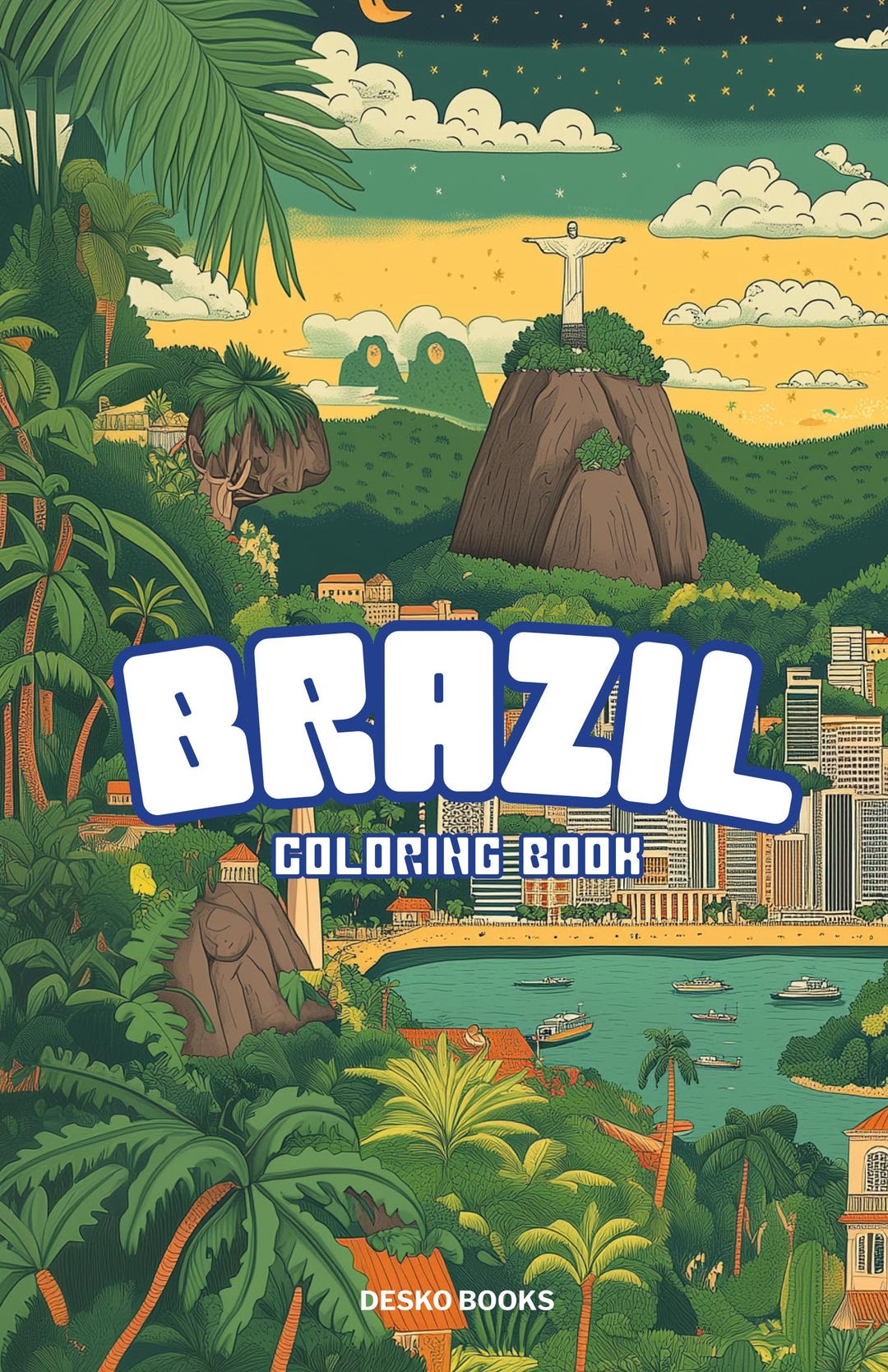 Brazil - Coloring Book - Etsy