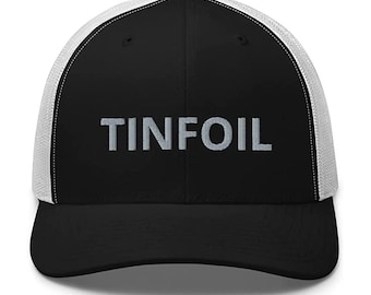 Funny Tinfoil Hat Trucker Cap | Conspiracy Theory Gift | Unique Adjustable Mesh Hat for Theorists | UFO, Aliens, & Government Parody