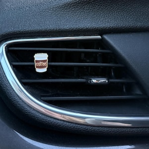 Coffee Cup Car Vent Clip – Magnetic Car Accessory