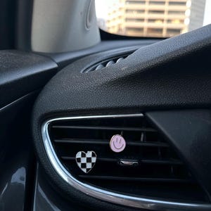 Car Vent Clip Charm - Happy Face - Magnetic Multicolor Car Accessory image 4