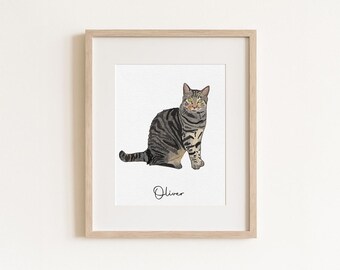 Pintura de mascotas, retrato de mascotas, acuarela de mascotas, retrato personalizado de perros, retrato personalizado de mascotas, regalo para mascotas, pintura de perros, regalo conmemorativo para mascotas
