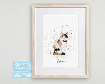 Custom Pet Portrait From Photo Personalized Gift Pet Painting Digital Pet Portrait Pet Memorial Gif Pet Gifts Dog Portrait Dog Illustration
