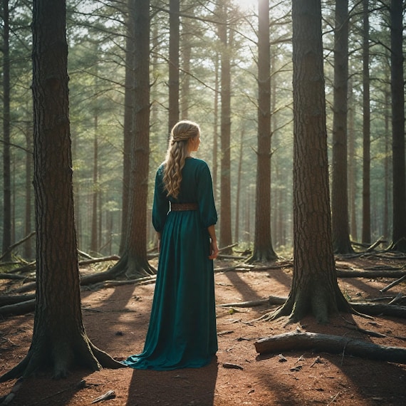 Forest Green Medieval Dress | Renaissance-inspired Women's Gown With Belt | Viking Cosplay Costume | Elegant Norse-inspired Outfit - Etsy Forest Green Medieval Dress | Renaissance-inspired Women's Gown With Belt | Viking Cosplay Costume | Elegant Norse-inspired Outfit - Etsy