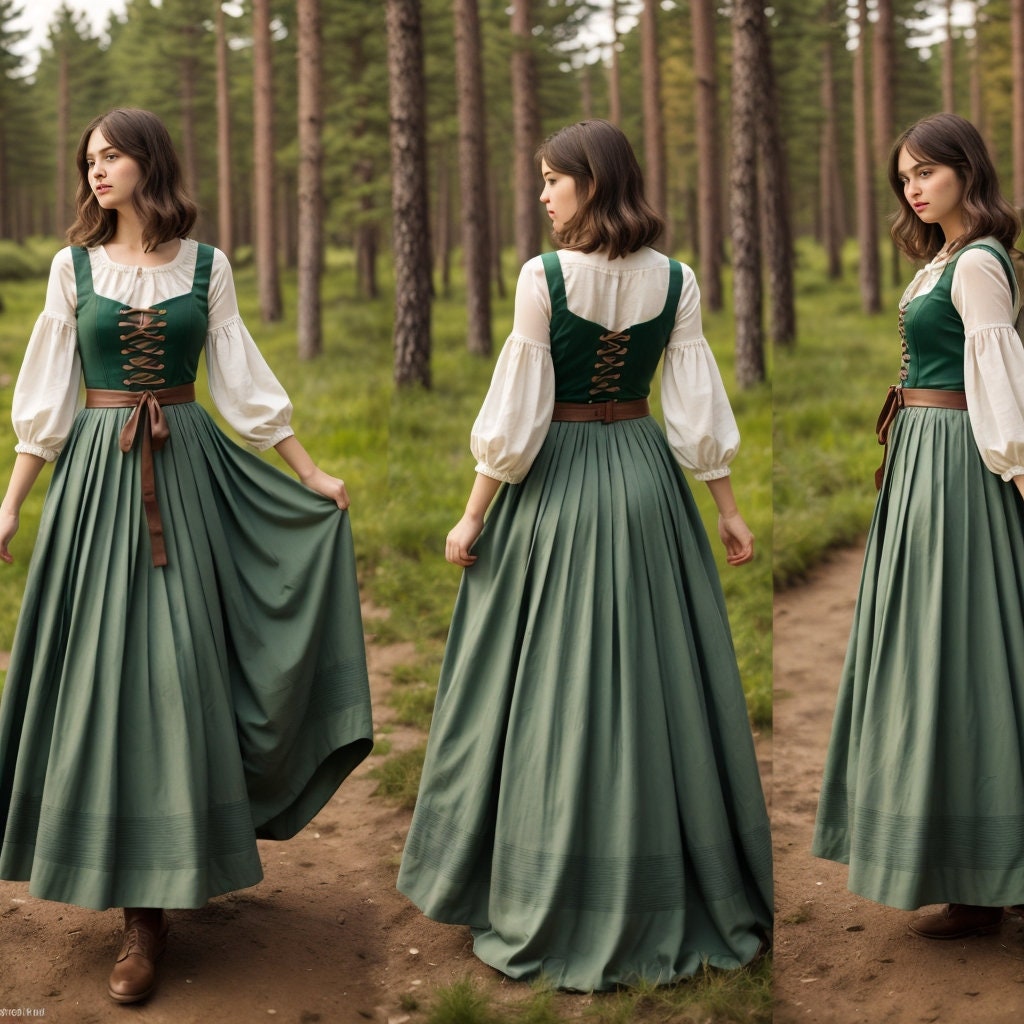 knee length dresses for ladies Tiered Peasant Dress
