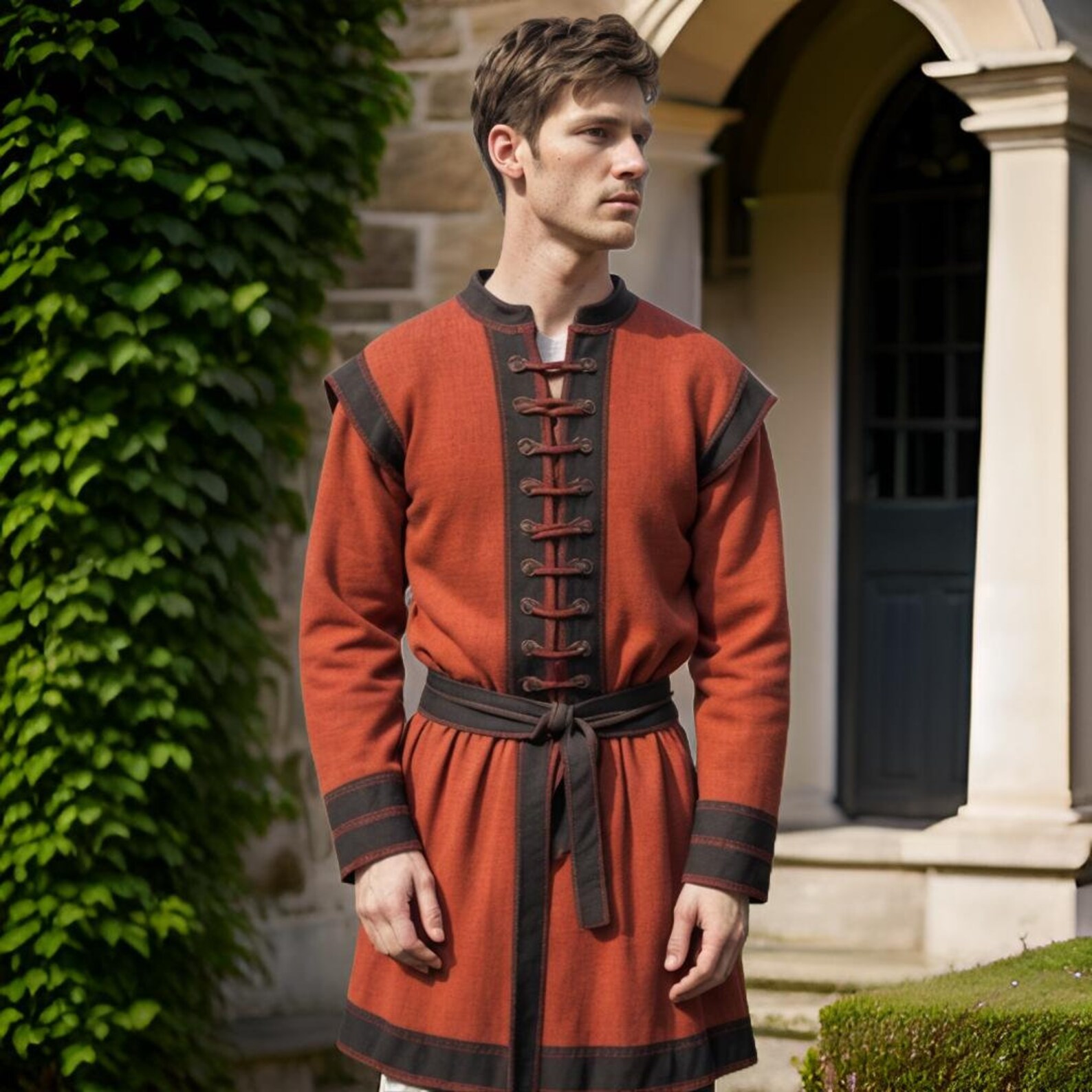 Rustic Tunic Medieval Traditional Slavic Men's Tunic | Renaissance Rustic Medieval Costume ...