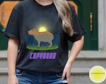 Cute Capybara T-Shirt , Humorous Animal Lover Tee, Meme Shirt, Comfort Colors T-Shirt