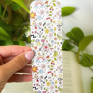Doodle Bookmark For Book Lovers, Book Accessories, Bookish Merch, Cute Bookmark Gift For Book Lovers