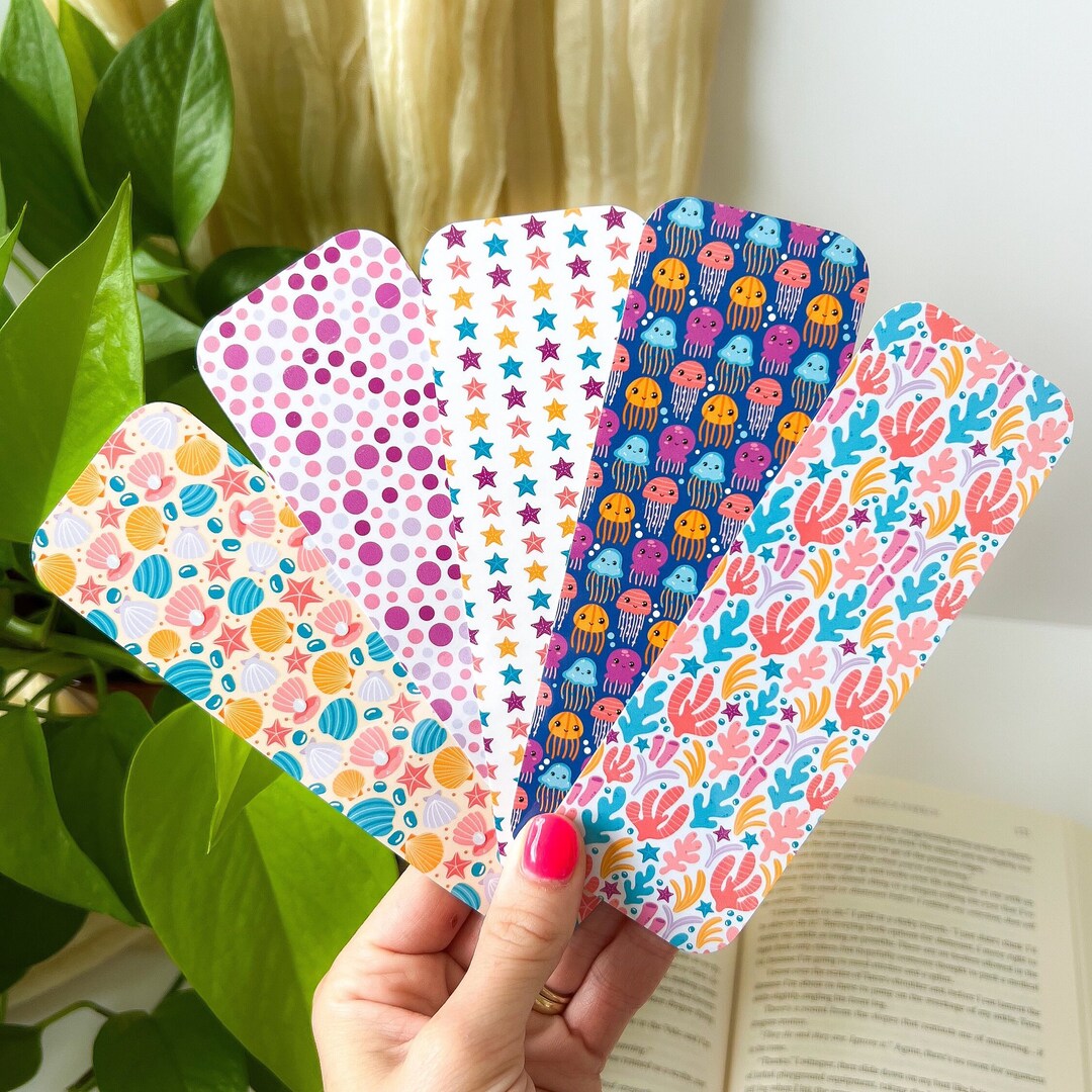 Ocean Bookmark, Beach Themed Book Accessories, Bookmarks for Kids ...