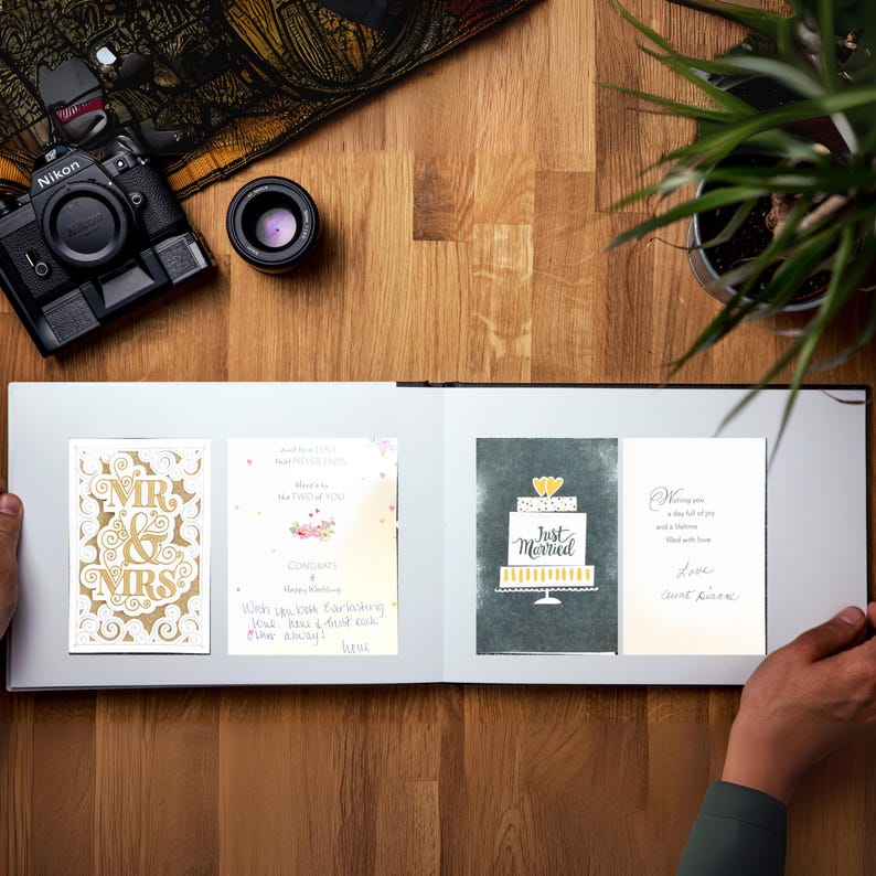 Custom Wedding Card Memory Book