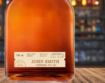 Custom Bourbon-Inspired Label - Personalize Your Whiskey Bottles!