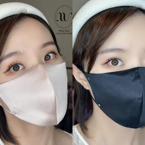 UV Silk Mask,100% Mulberry Silk, UPF 50+, Extra Coverage BóVita Classic Collection image 10