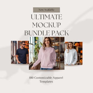 Ultimate Mockup Mega Bundle - High-Quality Bella Canvas, Gildan & Comfort Colors Shirt Mockups for Designers