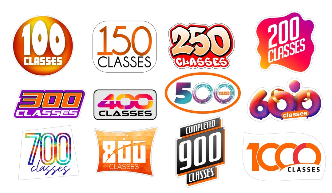 Orangetheory Class Milestone Stickers for Water Bottle Yeti Tumbler - Etsy