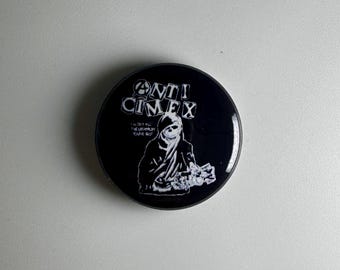 Anti-Cimex Peace Punk 2,5 cm knapp A026B märke nål