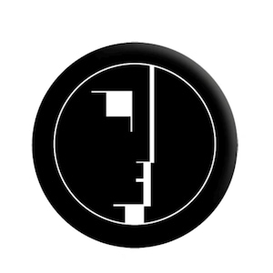 Bauhaus 1,25" button B014B125 badgepin