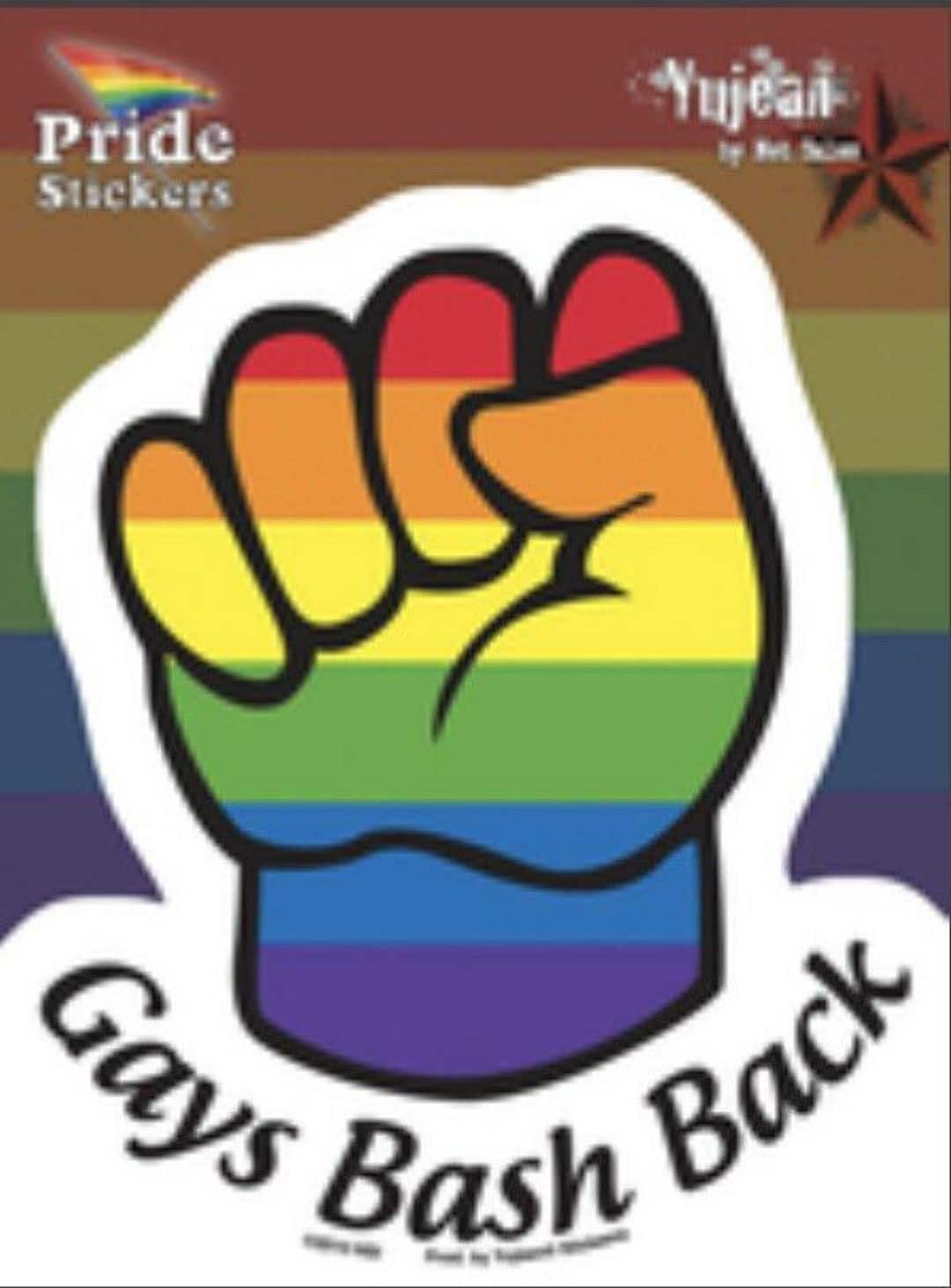 Gays Bash Back Pride Fist LGBTQ Sticker - Etsy